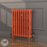 CI-RK760-ORG-FB-LS04 - Rook Orange 2 Column Victorian Cast Iron Radiator H760mm x W839mm CI-RK760-ORG-FB-LS04 - Rook Orange 2 Column Victorian Cast Iron Radiator H760mm x W839mm